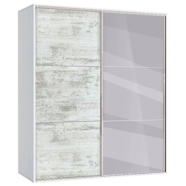 Двукрилен гардероб с плъзгащи врати и огледало АВА 41