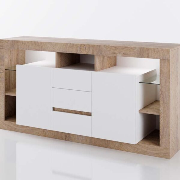 ТВ маса Класик 923 - Дъб и Бяло